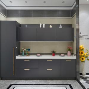 China Modern Design Matte Lacquer Mdf Flat Modular Kitchen Cabinets on sale
