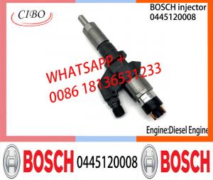 Quality BOSCH 0445120008 original Diesel Fuel Injector Assembly 0445120008 For GMC Sierra 2500 HD 6.6L GM DURAMAX LB7 for sale
