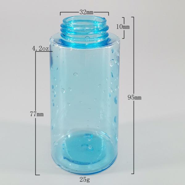 120ml Transparent Blue Emollient Water Makeup Remover Toner Press Pump Cosmetic Bottle