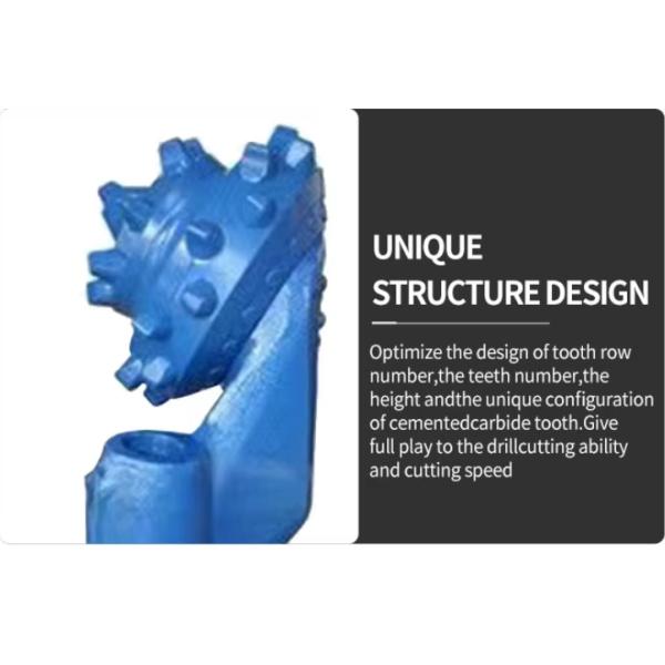 Mining Drilling Three Cone Rock Roller Tricone Bit Multiple Sizes