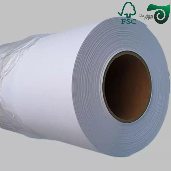 36" 500' Foot White Bond Plotter Paper Roll With A 3 Inch Core Uncoated And Smooth Surface