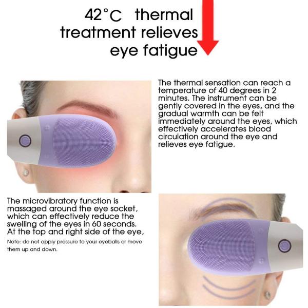 Electric Waterproof Silicone Face Pore Cleanser Massager Facial Cleansing Brush