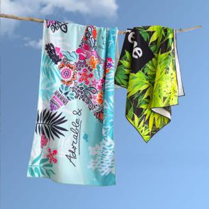 Quality 70x140cm Microfiber Custom Promotional Towels Lightweight Promotional Beach Towels for sale