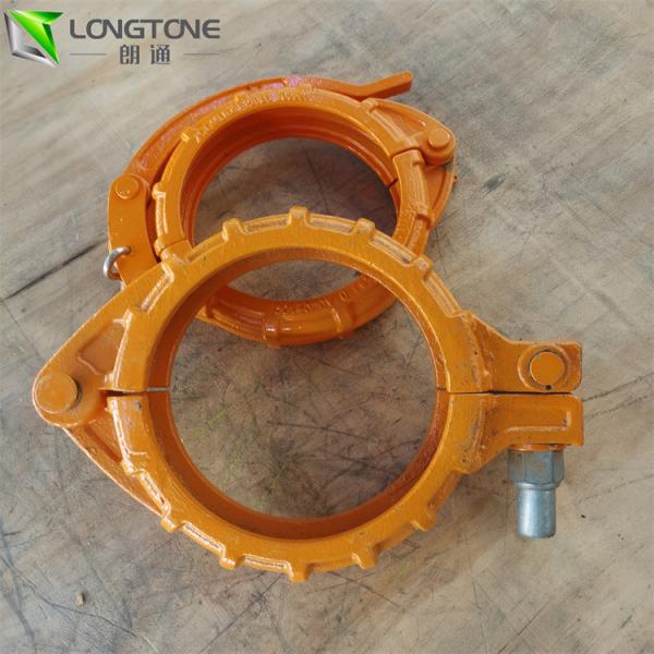 Forged 5 Inch Concrete Pump Clamp Durable Pipe Coupling Joint