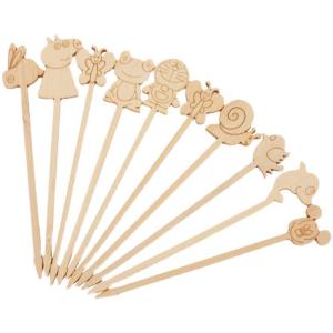 Quality Disposable Carton Style Bamboo Cocktail Picks Fruit Food Bamboo Picks for sale