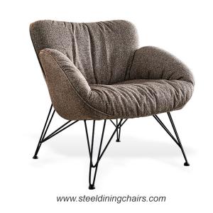 Furniture Lounge 76cm 44cm Recliner Stainless Steel Dining Chairs