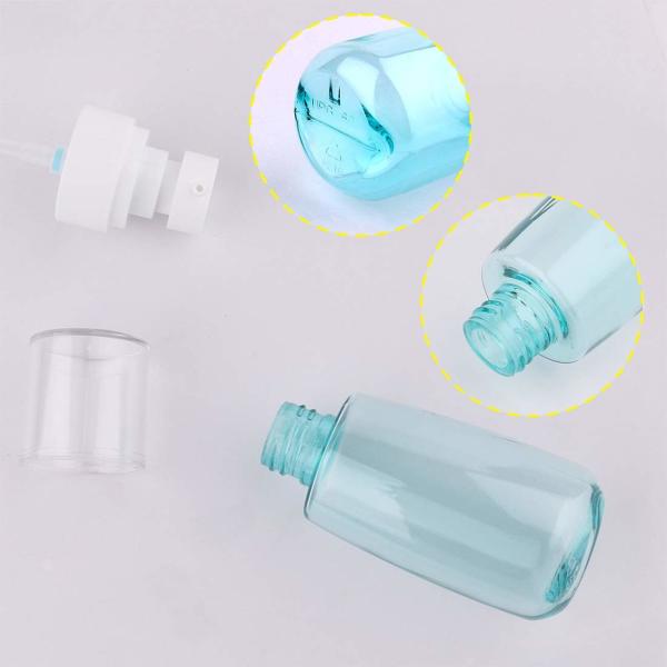 Blue Pink Cosmetic Plastic Bottles Customized Capacity And Colors