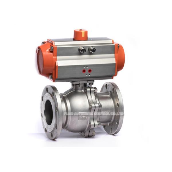 Buy Dn15 - Dn100 2 Way Pneumatic Solenoid Valve Stainless Steel Flange Ball Valve at wholesale prices