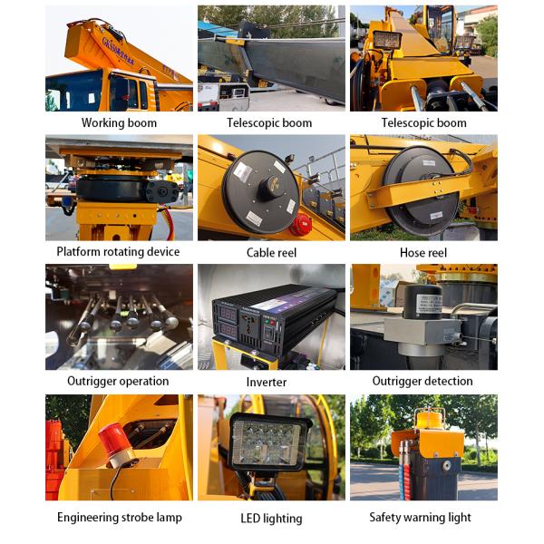 50m Bucket Truck Aerial Working Platform Truck Mounted High-altitude Operation Truck