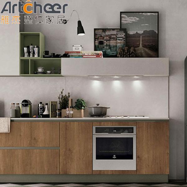 Customized Color Island Sink Base Cabinet with Modern PANEL Wood Style Kitchen Cabinet