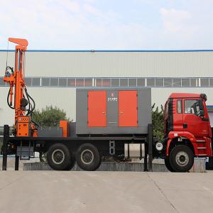 China 350m Depth Truck Mounted Drilling Rig / Truck Mounted Water Well Drilling Rig Machine With 6X4 HOWO Truck on sale