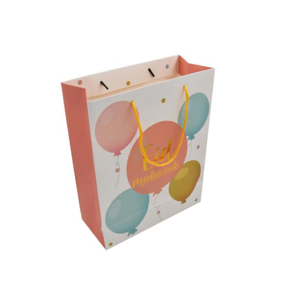 Recyclable Small Red Kraft Custom Paper Shopping Bags With Handle