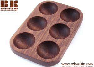 Quality High quality refined and elegant look handcrafted wooden egg carton 25.5*10.5*2.1cm & customized for sale