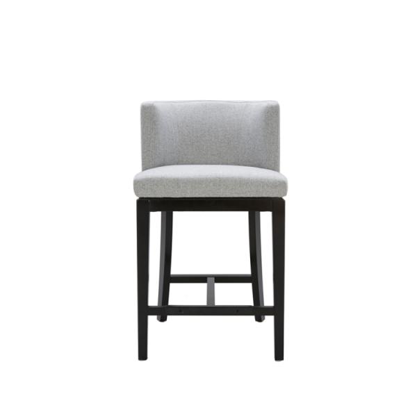 Fabric chair, high heel stool, leisure stool made of soft fabric with solid wood foot