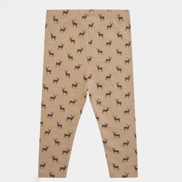 Newborn Baby Girl Deer Printed Romper Jumpsuit Long Sleeve Cotton Knit Bodysuit Romper