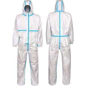 China Ppekit Disposable Safety Coveralls Disposable Protection Chemical Protective Microporous Non-Woven Coverall OEM on sale