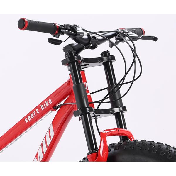 26 Inches Snow full suspension Mountain Bike Big Tire fat Bicycle with carbon steel Frame Material Customizable