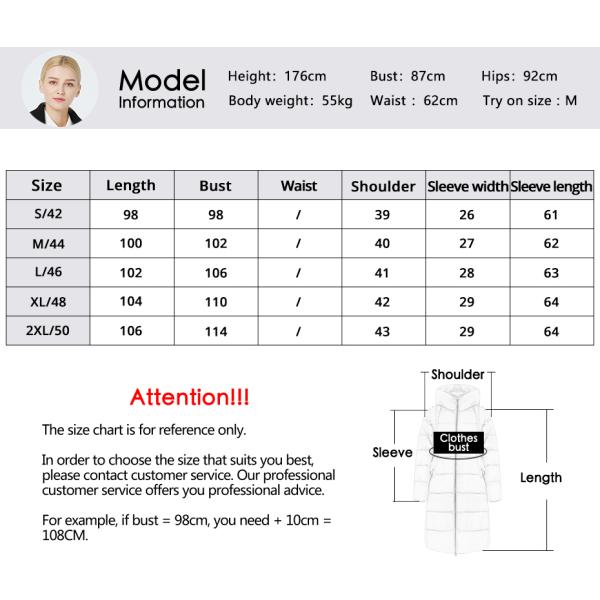 Center Back 98 - 106Cm Green Coat Light Puffer Coat Womens With Belt Lining Soft