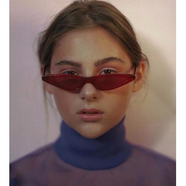 Retro Small Petals Drips Design Small Cat Eye Sunglasses Designer Sunnies Fun Glasses