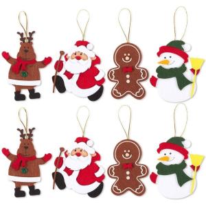 Quality Animals Pendant Felt Christmas Tree Ornaments 2mm Thickness for sale