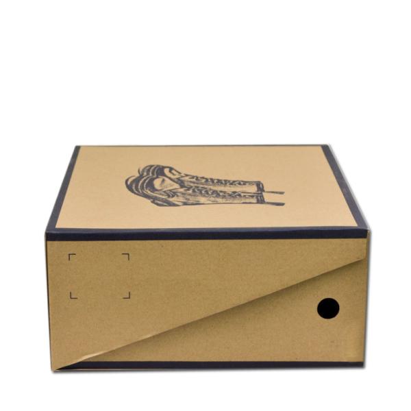 Slide Out Corrugated Shoe Boxes With Remarkable Simplicity Design