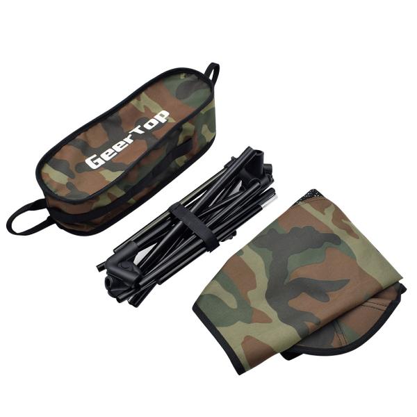 Camouflage 300lbs Load Fold Up Camping Chairs For Picnic