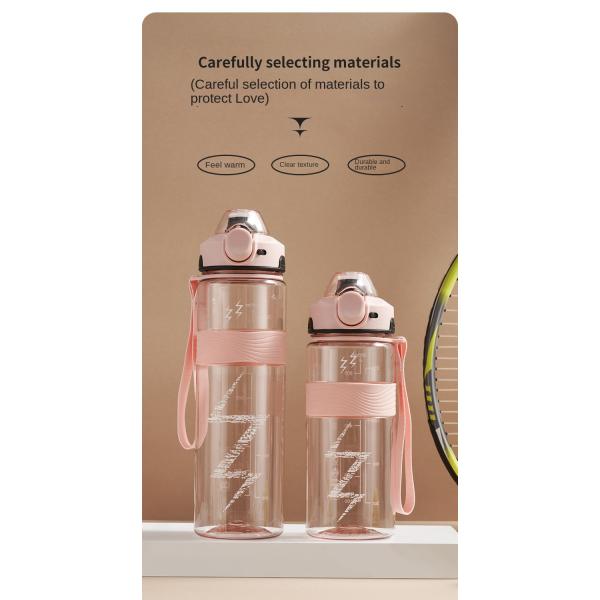 Lightweight 1000ml Clear Tritan Water Bottle Bpa Free Portable Plastic Gradient Color Large Sports Water Bottle Various Colours For Selection