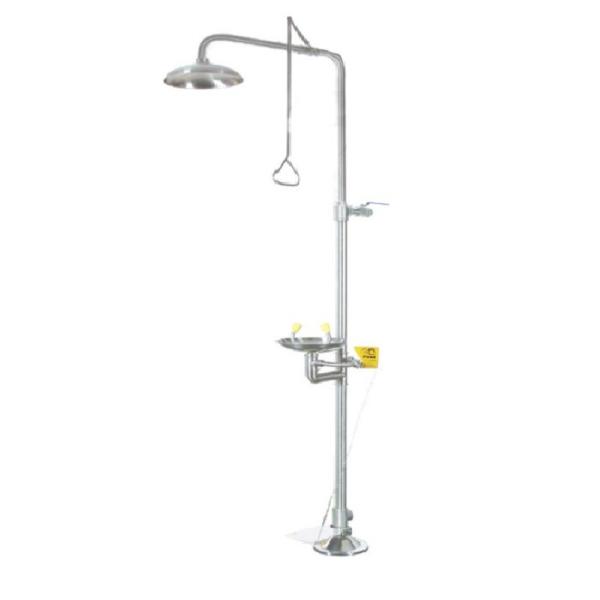 Customize SS304 emergency shower and eyewash station factory chemical place safety protection