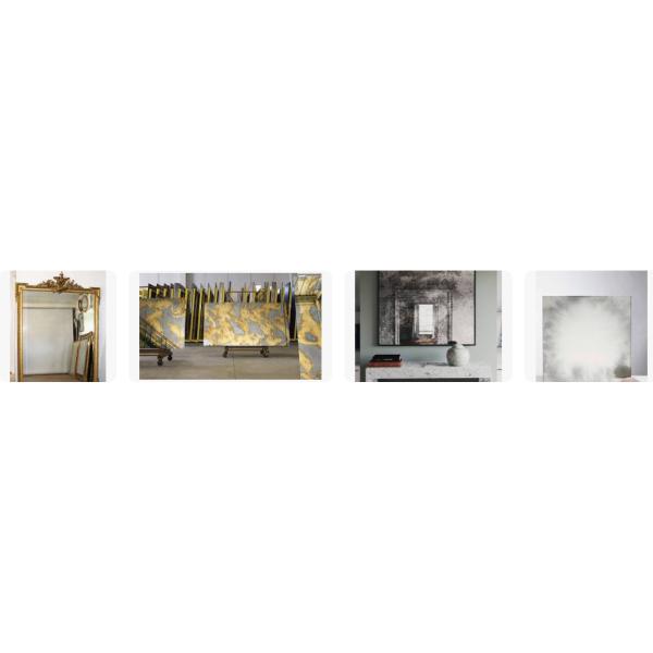 Antique Silver Mirror 2mm-12mm Wall Decoration Mirror Customization