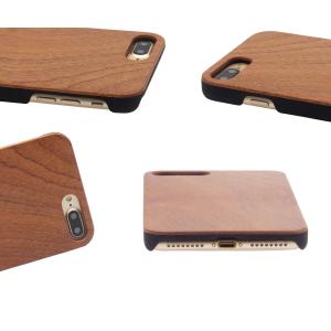 PC Blank Real Wood Phone Cases , iPhone Models Wooden Mobile Cover