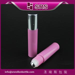 SRS high good plastic perfume 10ml cosmetic bottle with roller ball