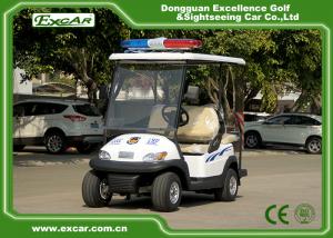 China White 4 Seater Electric Security Patrol Vehicles 48V 3.7KW Aluminum Material on sale
