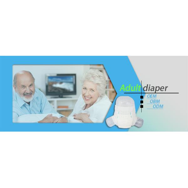 Adults Ultra Thick Printed Disposable Adult Baby Diaper with 3D Leak Prevention Channel