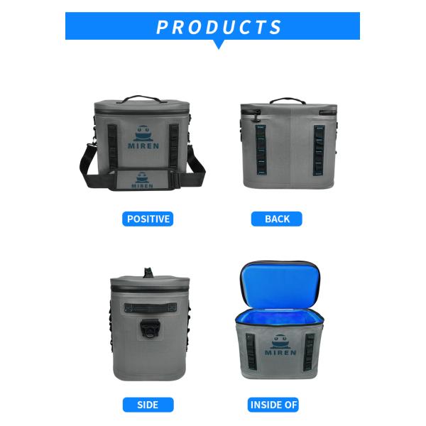Portable Soft 20L Cooler Bag Reusable For Outdoor Hiking Picnic