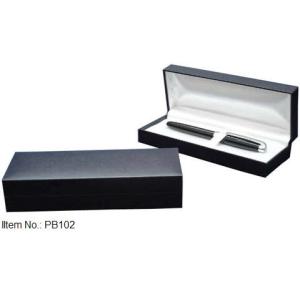 Quality Plastic Pen Boxes wrapped in Leatherette paper for sale