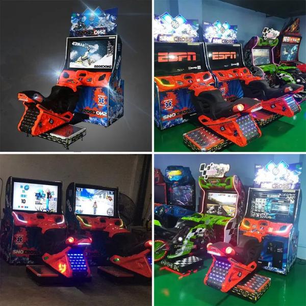 Winter X Games Snocross Moto Driving Arcade Game Machine RAWThrills Family Entertainment Center Bike Racing Games