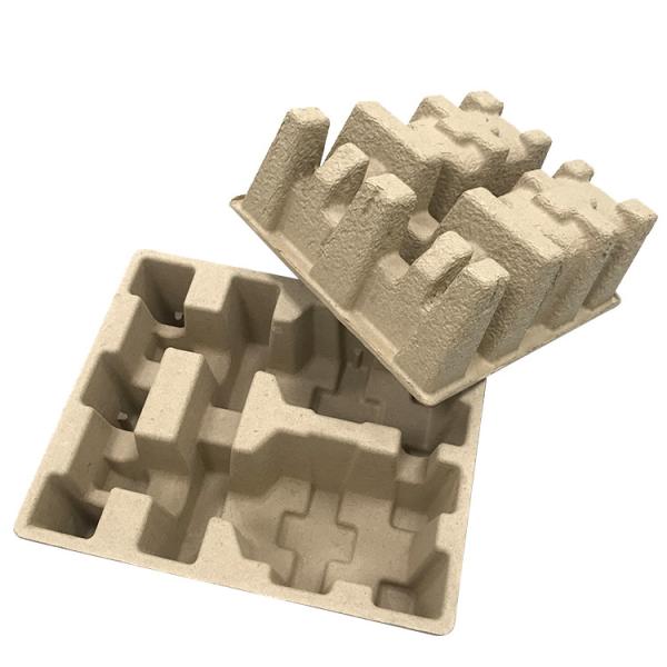 Compostable Recycled Paper Tray Dry Pressed Ecofriendly SGS Approved