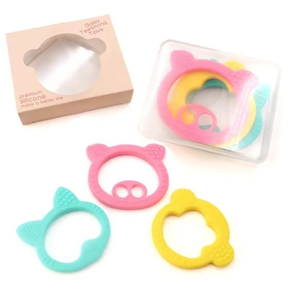 Practical Reusable Silicone Chew Toys Nontoxic Lightweight Waterproof