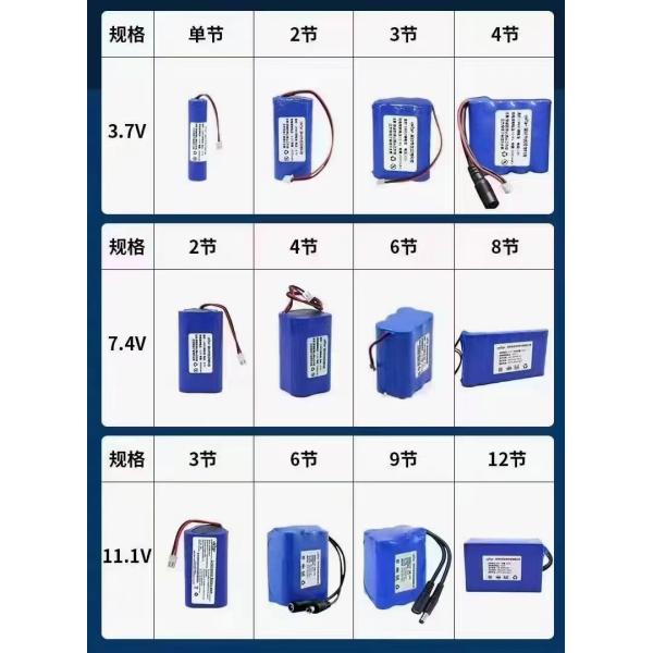 Li-ion battery pack 18650 5000mAh 11.1V 18650 Lithium-Ion Rechargeable Battery 5AH battery OEM