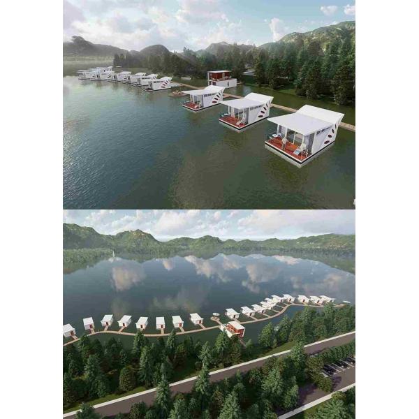 Ornate Prefab Modular Homes L8.634*W5.186*H3.615m Wooden Cubby House