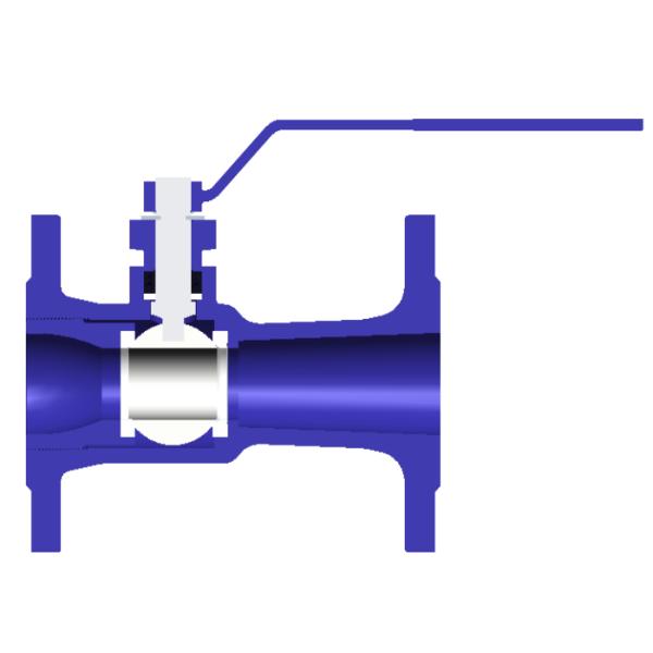 Cast Iron Rustproof Floating Ball Valve Anticorrosive 1.6 Mpa High Temperature