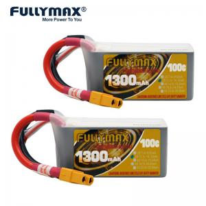 Quality Xt60 11.1v 3s 1300mah Lipo Batteries For Rc Airplanes Helicopter 100c Li Ion Fullymax 3s 1300mah Lipo Battery 3-Cell for sale