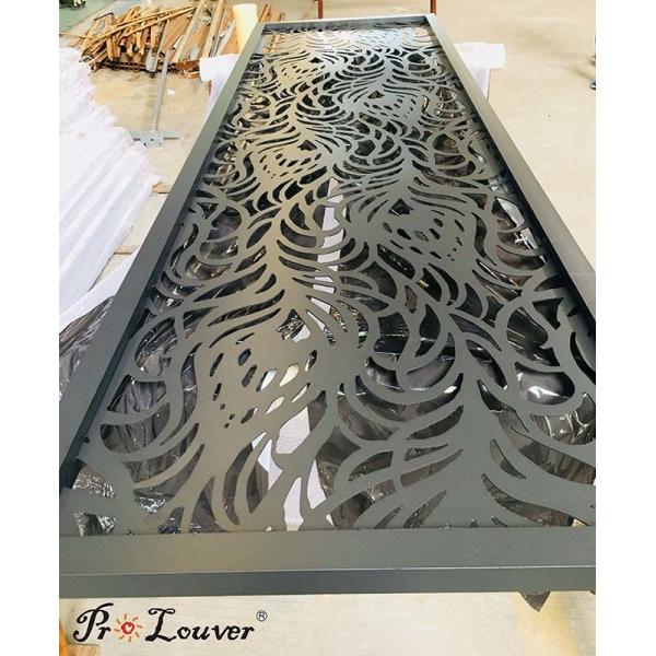 Customized Aluminum Decorative Laser Cut Metal Panels For Hotel Fence