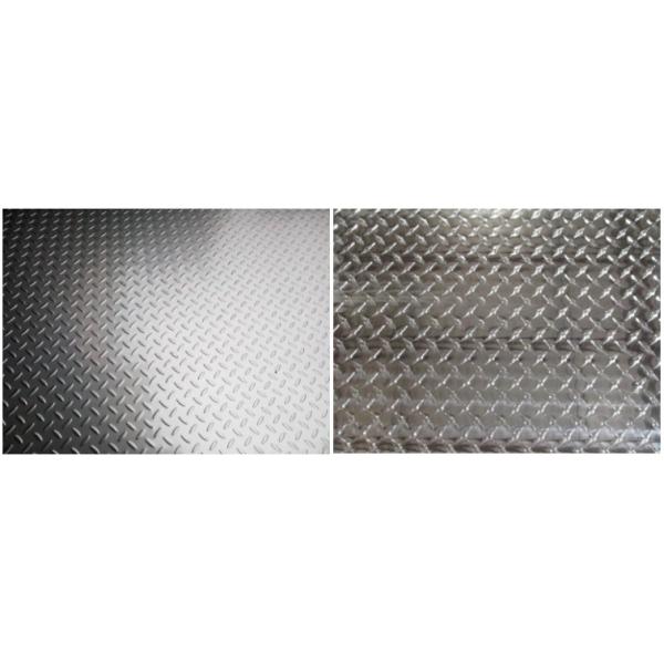 Press Stamping 304 Patterned Textured Stainless Checkered Plate 1219mm