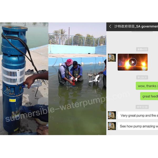 250m3/H 8m Music Fountain Project Submersible Pump