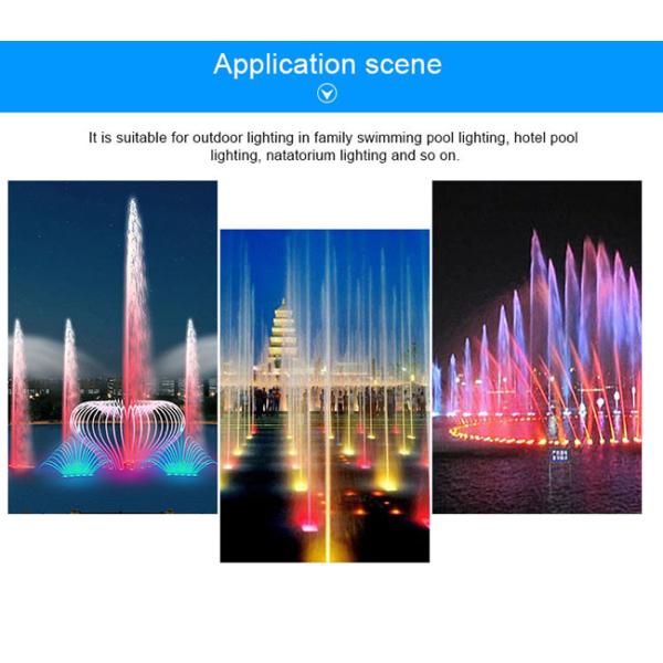 External Control 18W RGB Color IP68 Outdoor Water Fountain Led waterproof Lights