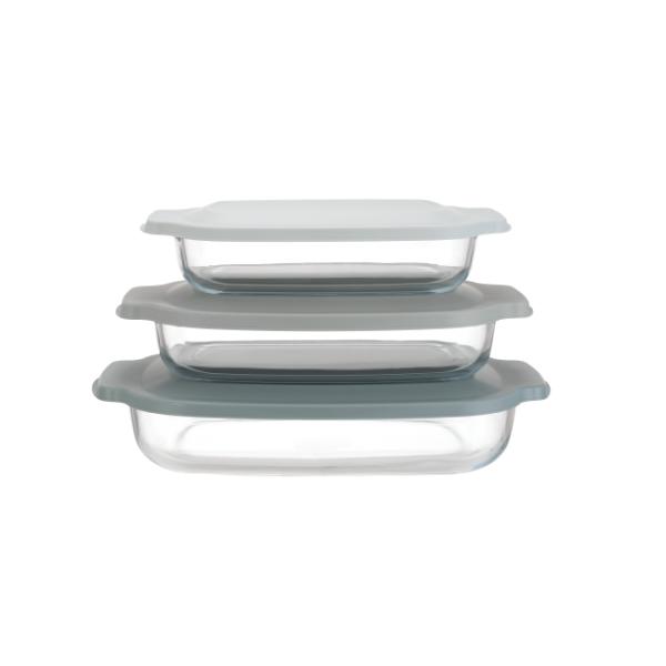 High Borosilicate Glass Baking Dish with BPA-Free PP Lid