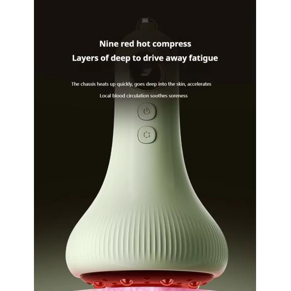 Portable ABS Electric Meridian Body Brush Multi Functional Vibration Therapy Massager