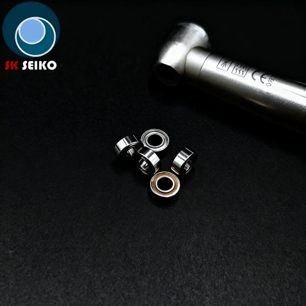 SR144ZZ 3.175*6.35*2.38 High Speed Dental Bearing Color Silver Torlon Cage Dental Bearing Ceramic Balls