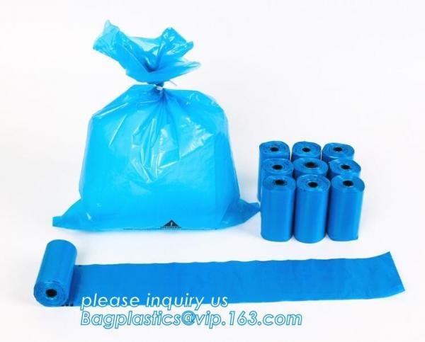 En13432 certified eco friendly biodegradable nappy sacks, Eco-friendly Scented Baby Sacks Tie Handle Disposal Diaper Bag